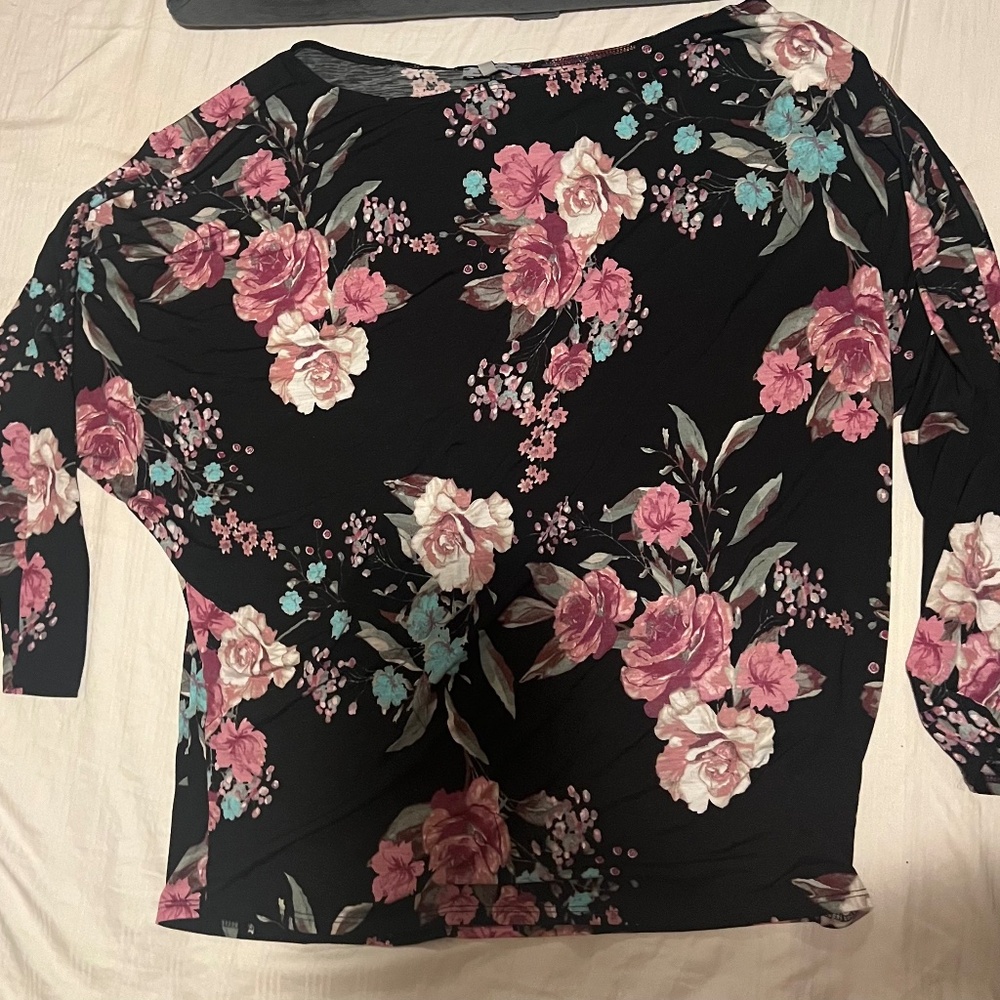 White Birch floral shirt
